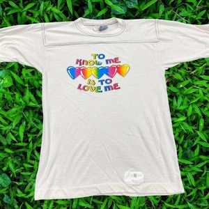 VTG 90s Gulf Coast "To Know Me Is To Love Me" Raymond Roller Skate Tee Medium